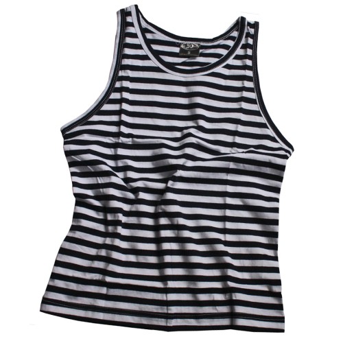 MFH Russ. Navy tank top, white-blue